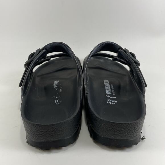 Birkenstock Arizona EVA Slide Sandals Womens Size 36 US Size 5-5.5 Black Buckle - Picture 4 of 9